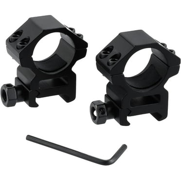 Low Profile Scope Rings - 25.4mm Adapter Mount Rings with 20mm Weaver/Picatinny Rail