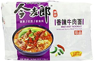 NineChef Bundle - JML Instant Noodle Artificial Spicy Hot Beef 3.92 Ounce (Pack of 400 ) Plus NineChef Brand Golden Heart Ice Tea Coffee Long Handel Spoon