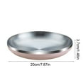 thumbnail image 3 of Durable Stainless Steel Plates for Hot and Cold Foods - Versatile, Easy to Clean Tableware in Stylish Colors, 3 of 6