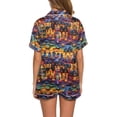 thumbnail image 4 of TJAZFJPA Pyjama Mignon pour Femmes Ensemble Deux Pièces pour Femmes Manches Courtes Col en V Ensemble de Shorts Pyjama de Noël pour Femmes Grande Taille Pyjama de Noël Familial, 4 of 5