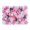 thumbnail image 3 of simhoa Artificial Panel Background Floral Panel Rose Flower Panel Backdrop for Wedding Dark Pink Light Pink, 3 of 8