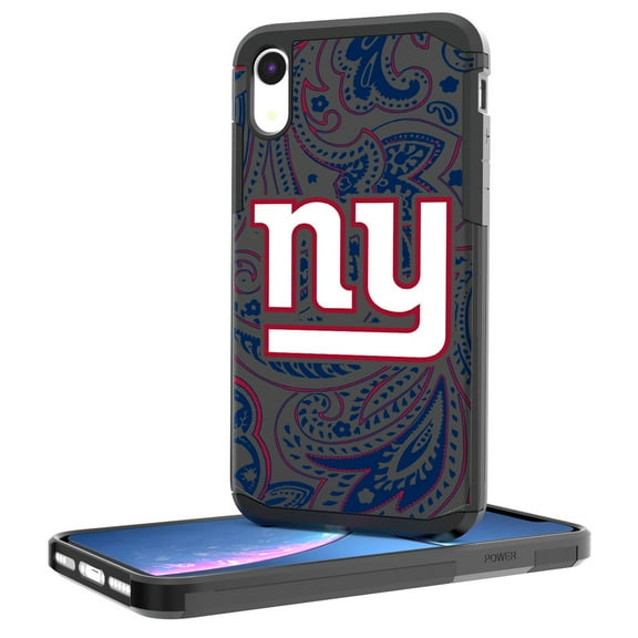 New York Giants iPhone Rugged Paisley Design Case