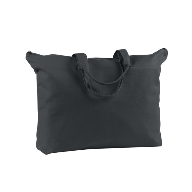 Tote de lona con cremallera para libros BAGborde BLACK OS