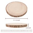 thumbnail image 2 of Wood Slices Maputune, 8 unidades, 28 a 30 cm, grandes, sin terminar, para bricolaje, 2 of 7