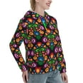 thumbnail image 6 of Honeii Traditional Floral Polish Pattern Womens Oversized Hoodies Long Sleeve Sweatshirts Pullover Fall Outfits with Pocket-, 6 of 7