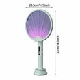 thumbnail image 3 of Control USB Rechargeable Fly Swatter with 5 Layer Mesh for Home Bedroom Kitchen Patio ABS Construction and Safe Indoor Use, 3 of 7