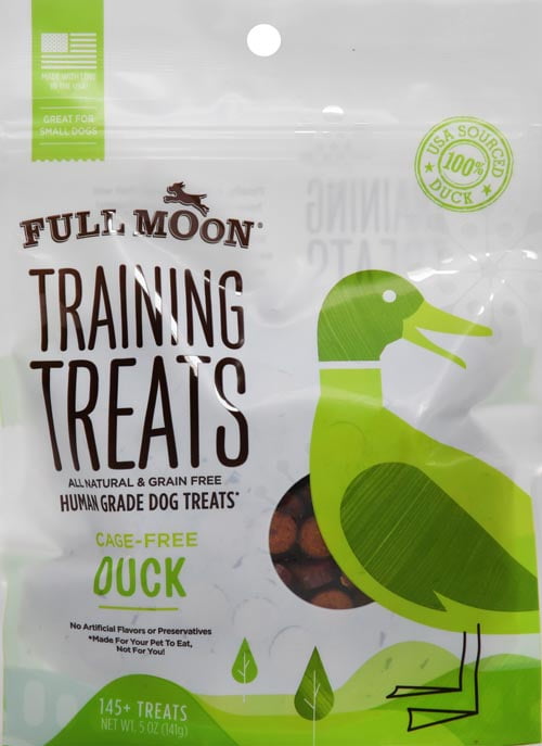 Full Moon Duck Flavor Dog Training Treats, 5 oz