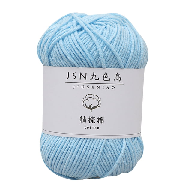 4 Strands of Combed Milk Cotton Thread Diy Doll Cotton Crochet Thread Wool Ball