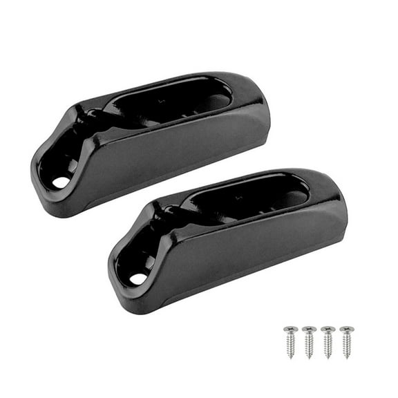 Cord Lock Cleat High Strength Reusable Wear Resistant Simple Installation Smooth Edge Burr Free Nylon Jam Cleat Self-lock Rope Cord Tensioner Boat Accessories-2pcs