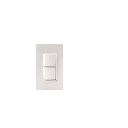EFSWPW-Eurofase Heating-Single Duplex Switch Wall Plate and Gang Box - 20 Amp Per Pole-White Finish
