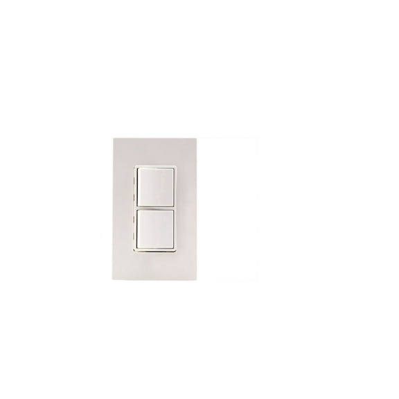 EFSWPW-Eurofase Heating-Single Duplex Switch Wall Plate and Gang Box - 20 Amp Per Pole-White Finish