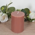 thumbnail image 2 of Efavormart 12-Pack Unscented Pillar Candles 3"x6" – Dripless Dusty Rose Paraffin Wax with Smokeless Cotton Wicks for Clean, Long-Lasting Burn, 2 of 3