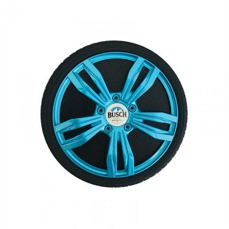Busch Beer Rugged Outdoor Bluetooth Tire NASCAR Speaker with Built in Microphone and TF Memory Card Reader, Loud Speaker
