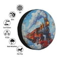 thumbnail image 4 of Sikiie Cartoon Train Hot Air Balloon PVC Leather Spare Tire Wheel Cover Spare Tire Cover, for Car Truck SUV Camper Trailer Universal Fit(14-17in)-16 inch, 4 of 6
