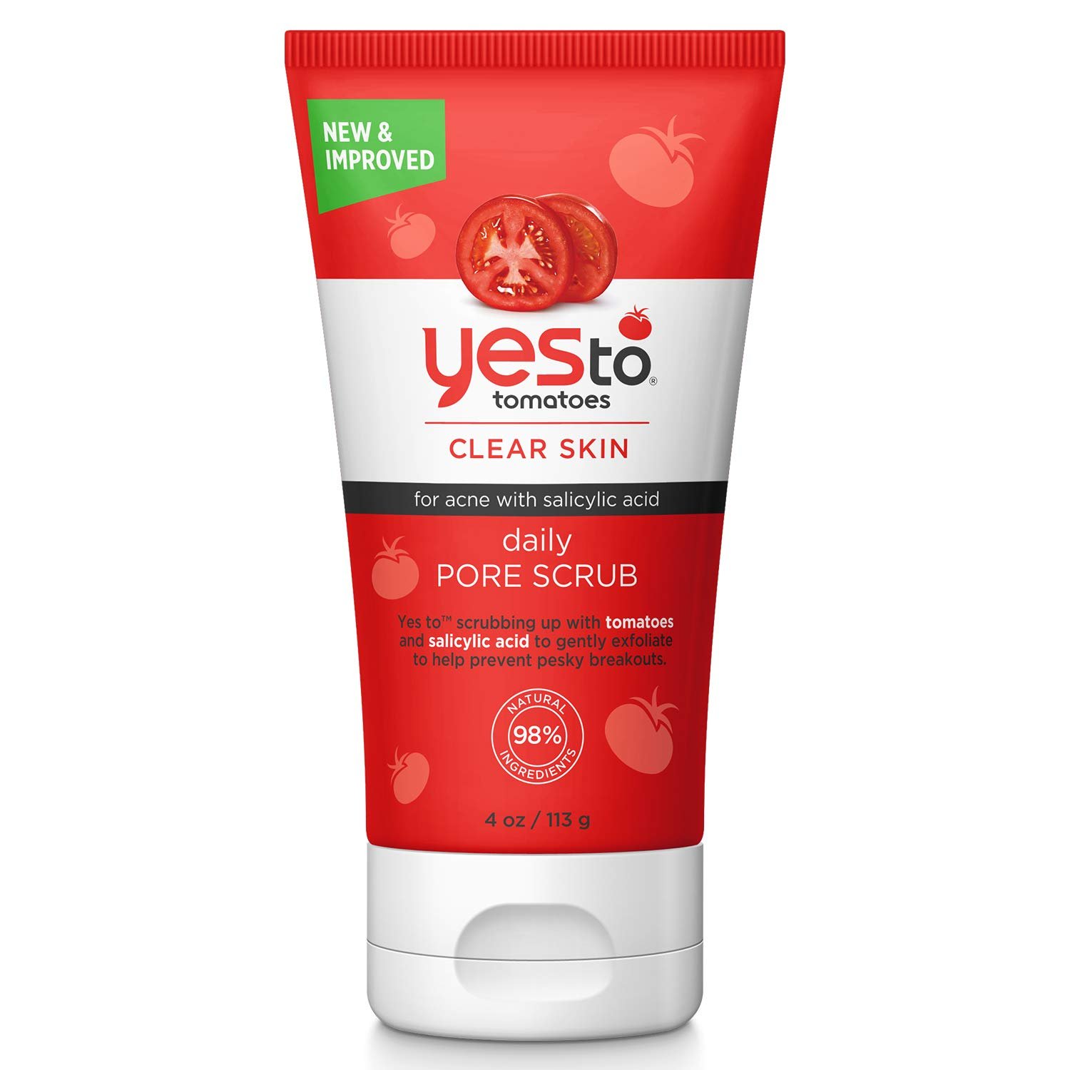 Yes To Tomatoes Daily Pore Face Scrub Salicylic Acid Help Reduce and
