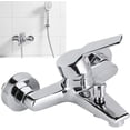 thumbnail image 1 of EcoNesxp G1 Wall Mounted Single Handle Triple Shower Mixer Faucet Electroplating Surface Threaded Copper Home Bathroom Tub Faucet 2 Inch Shower Faucet, 1 of 4