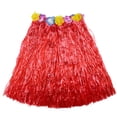 thumbnail image 4 of 1 disfraz de espectáculo de hula, falda hawaiana de hula, longitud de 40 cm, falda de hula para niños y adultos, 4 of 5