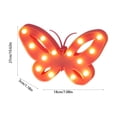 thumbnail image 3 of Kttectoa Night Light Butterfly Shaped LED Desk Lamp Battery Operated Wall Decor for Bedroom Party 10.63x7.09x1.18in, 3 of 6