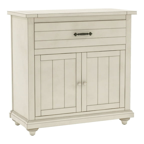 Furniture of America Bombas Wood 1-Drawer Hallway Cabinet in Antique White
