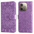 thumbnail image 3 of Funda tipo cartera GANGXUN para OPPO A5 Pro , diseño girasol, cuero PU, soporte, cierre magnético, tarjetero, 3 of 5