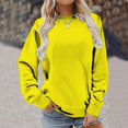 thumbnail image 5 of Chemises de Compression à Manches Longues pour Femmes à Col Rond Uni Plus Sweat-Shirt Oversize Pulls Coupe Ample à la Mode des Hauts Légers pour les Femmes de Grande Taille Gris M, 5 of 5