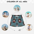 thumbnail image 6 of ALAZA Boys Swim Trunks Skeleton Cool Beach Board Shorts Drawstring Swimsuit M, 6 of 6