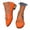 Orange, variant on Women's Casual Shoes Low Chunky Block Heel Pointed Toe Slip On Comfortable Dress Shoes for Work Office Daily Orange 43