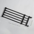 thumbnail image 2 of HUGFEGWE Pressure Mounted Pet Gate, Retractable Metal Dog Gates, 22-39.37 Inch Extra Wide Black Short Dog Gate, Pet Gate with Door Walk Through Easy Step Not Need Tools Non Drilling Adjustable Size, 2 of 7