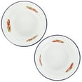 thumbnail image 4 of 2pcs Retro Household Rice Bowl Practical Enamel Ramen Bowl Noodles Bowl, 4 of 7