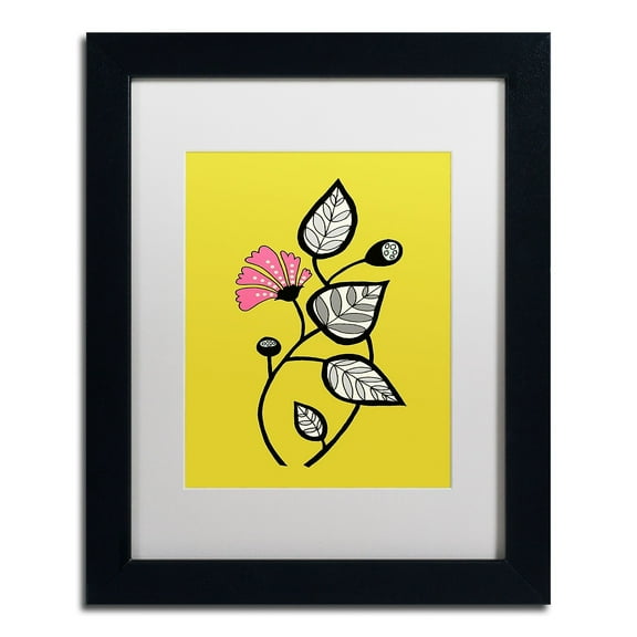 Trademark Fine Art "Tanto Tiempo" Canvas Art by Sylvie Demers, White Matte, Black Frame