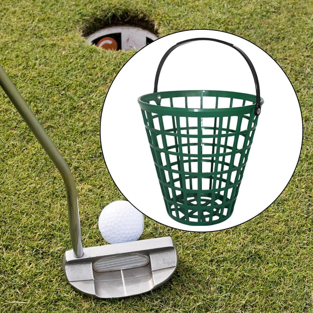 Cubo de campo de golf perfecl cesta para pelotas de golf con asa Capacidad para 75 bolas