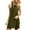 Army Green, variant on Boho Womens Clothing Winter Women Casual Above Neck Knee Little Beach Dresses Sleeveless Women's Dress Summer Beach, Vacation, Or Sundress