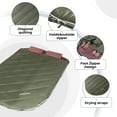 thumbnail image 4 of KingCamp Double Sleeping Bag for Adults, Queen Size 2 Person XL Flannel Sleeping Bag with 2 Pillows & Compression Sack for Camping, 17.6°F-53.6°F, Green, 4 of 10