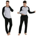 thumbnail image 6 of Mens Long Sleeve Pajama Set Men's Cotton Pajamas 2 Pieces Mens Warm Pajamas Set Long Sleeve and Pants Loungewear Set for Men, L-XXL, 6 of 12