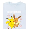 thumbnail image 4 of Camiseta Pokémon para niñas y niños Pikachu Eevee azul 7-8 años, 4 of 7