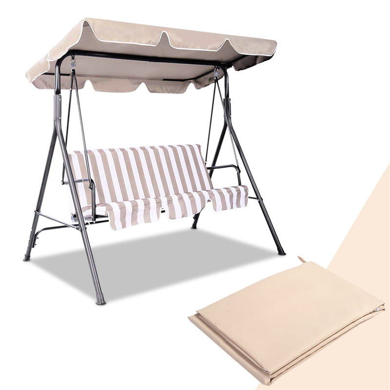 Details about   Outdoor Swing Top Cover Canopy Replacement 300D Garden 66"x45" 75"x52" 77"x43" 