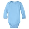 thumbnail image 4 of Yellow Rooster Infant Long Sleeve Baby Rib Bodysuit Light Blue NB, 4 of 5