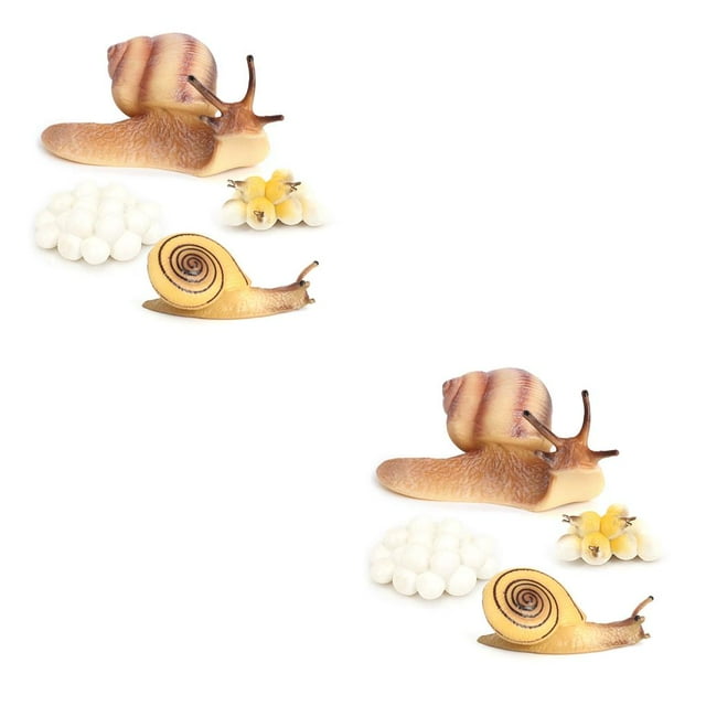 Ounissouiy 1 Juego de modelos de ciclo de vida, interesante modelo de ciclo de vida, accesorio de exhibición, juguetes de animales, juguete de animales Caracol 2piezas Ounissouiy CBP213501