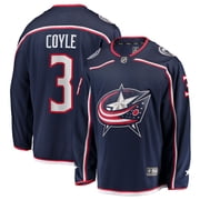 Men's Fanatics Charlie Coyle Navy Columbus Blue Jackets Home Breakaway Jersey