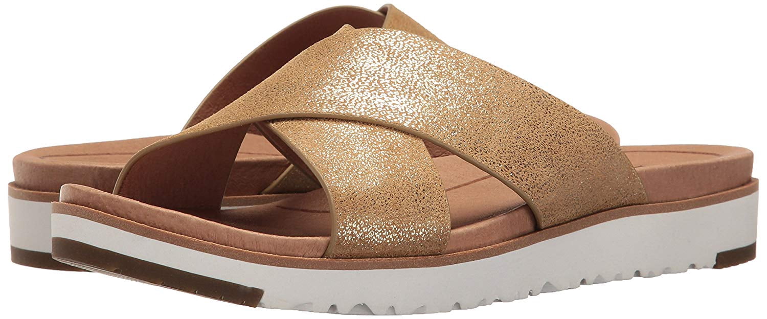 ugg women's kari metallic flat sandal