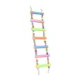 thumbnail image 1 of Escalera de madera para pájaros, juguete para loros, puente de escalada, garras de madera duraderas. siete nudos helados, 1 of 9