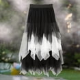 thumbnail image 2 of Midi Skirts for Women Long Petticoat Tutu Skirt A Line Wedding Dress Style with Sheer Mesh Black L, 2 of 6