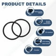thumbnail image 3 of 50 Pack 126 Nitrile O-rings 70 Durometer 1-3/8" ID, 1-9/16" OD, 3/32" Width Black, 3 of 6