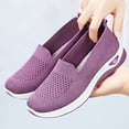 thumbnail image 2 of Willtoo 2026 Womens Breathable Orthopedic Slip-Ons - Arch Support Tennis & Hiking Shoes, Nurse Shoes for Food Service, Wide Width Birthday Gifts Purple 7.5 Wide, 2 of 3