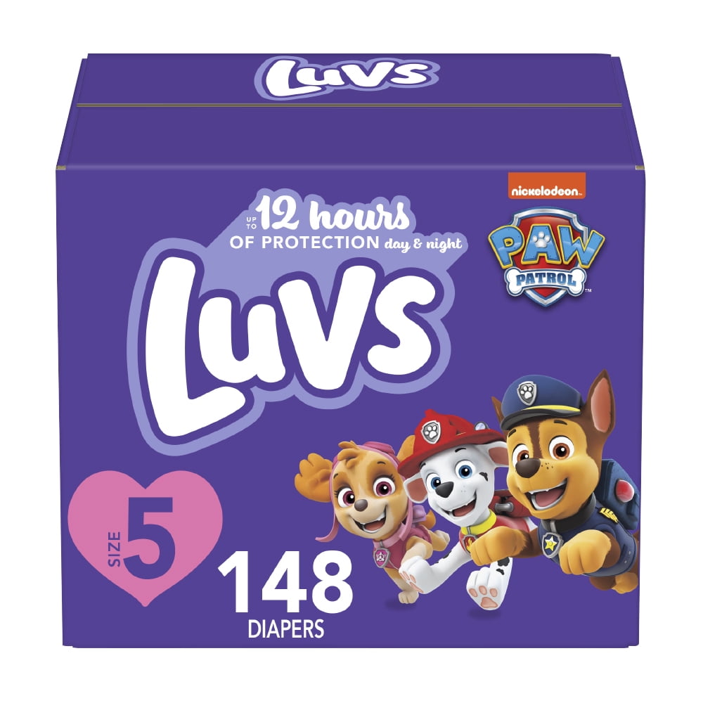 Luvs Paw Patrol Edition Diapers (Choose Your Size & Count) - 1