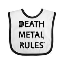 Inktastic Death Metal Rules White T-shirt Boys or Girls Baby Bib