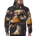 thumbnail image 7 of Naloa Modern Funny Duck Men's Casual Hooded Collar Drawstring Hoodies Pullover Sweatshirts Casual Long Sleeve Shirts-Medium, 7 of 7
