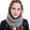 Grey, variant on Neck Warmer, Duoif Warm Neck Crochet Knit Cowl Ring Women Thick Circle Scarves Chunky Scarf for Women Grey