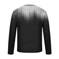 thumbnail image 4 of Hinvhai Print Men's T-Shirt Casual Round Neck Long Sleeve Pullover Fashion Lightweight Comfy Tees Tunic Tops Black 8(L), 4 of 5