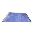 thumbnail image 2 of Ahgly Company Machine Washable Indoor Rectangle Abstract Blue Contemporary Area Rugs, 4' x 6', 2 of 4